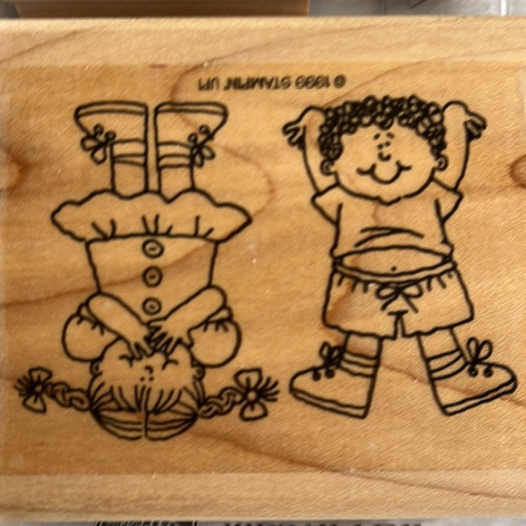 Stampin UP Rubber Stamps Kids at Play  1999 ~Retired - Picture 3 of 7